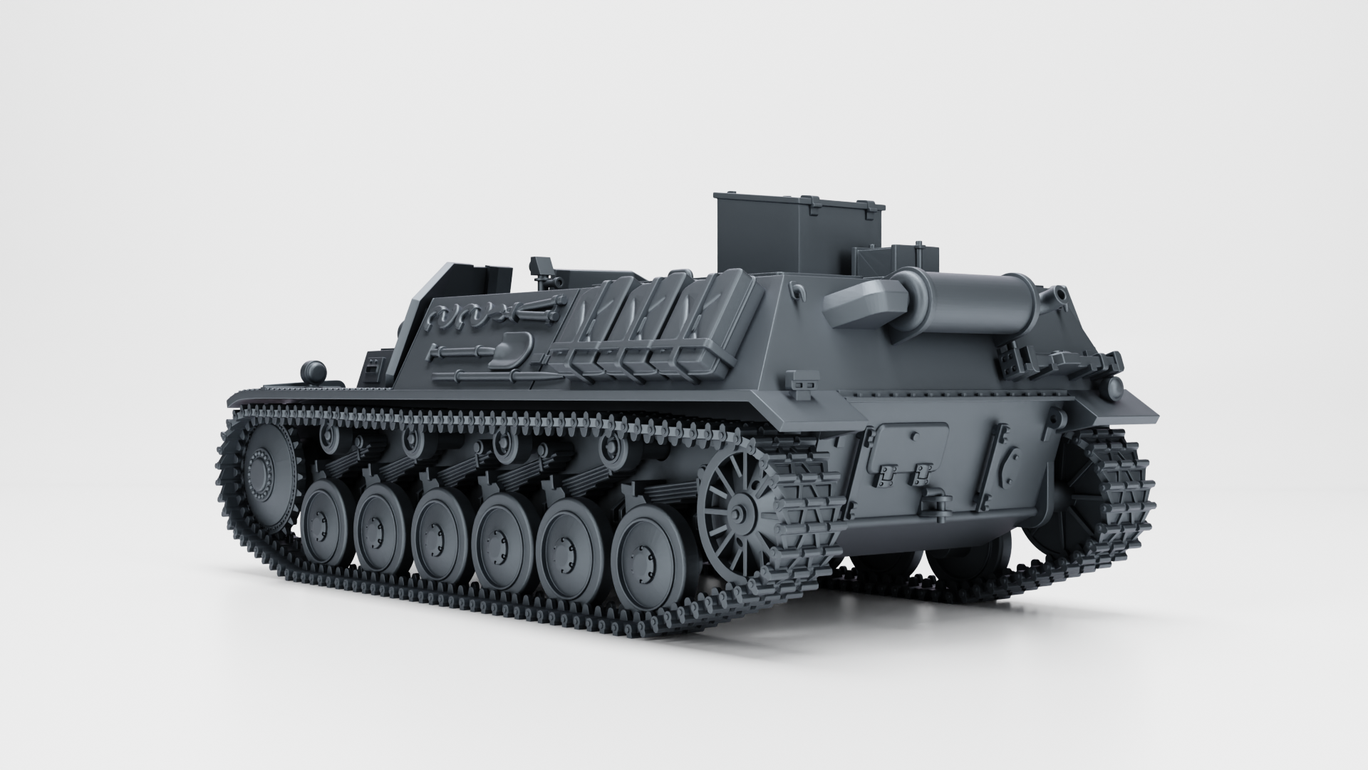 Sturmpanzer II Bison (15cm sIG 33 auf Panzer II) - German Sturmpanzer - WWII - German Army -  wargame3d - 28mm Scale