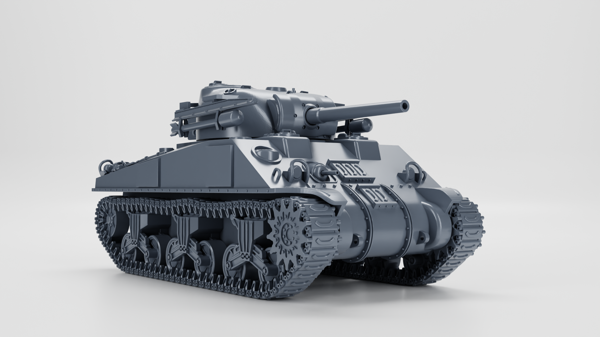 Sherman V “Tulip” - Rocket launcher version - US Army - 28mm Scale - Tank - Miniature - wargame3d