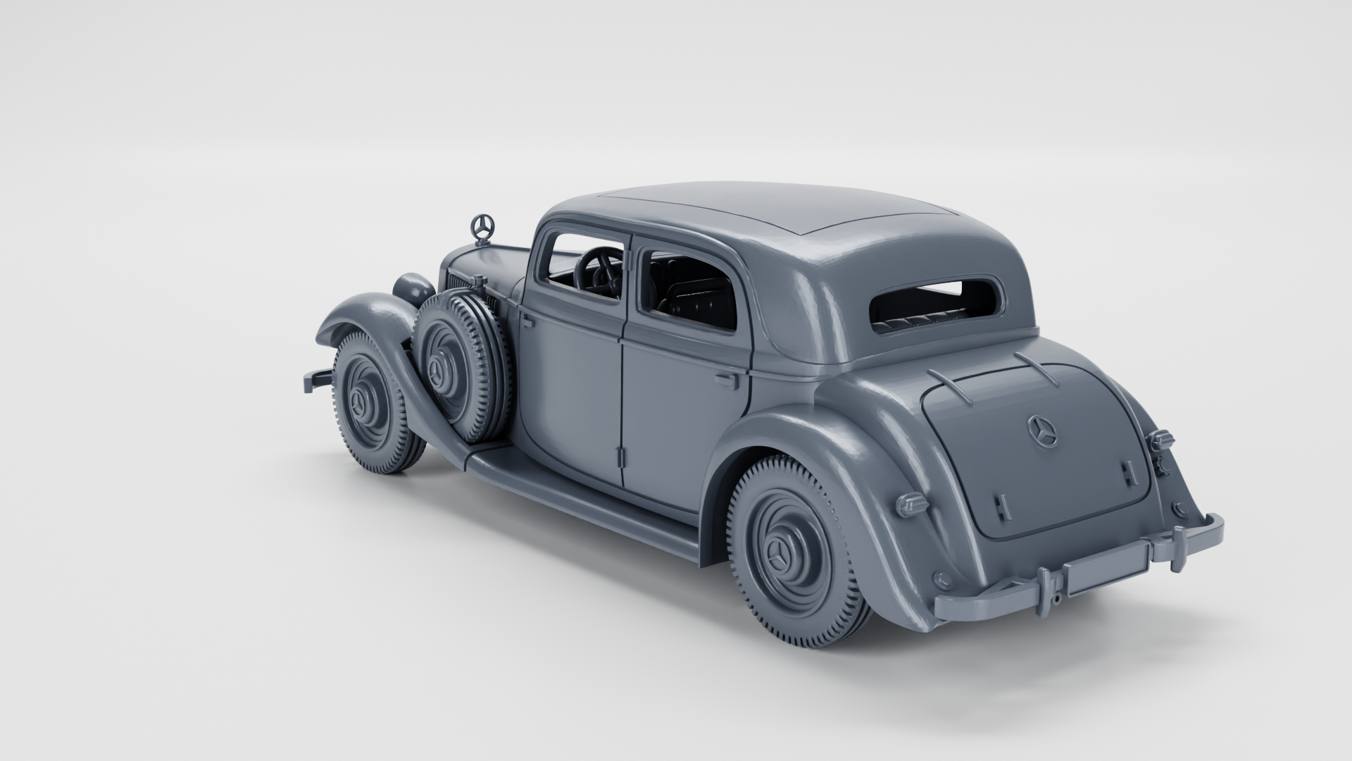 Mercedes 320 (W142) - Other Nations Passenger Vehicles - 28mm Scale -  wargame3d