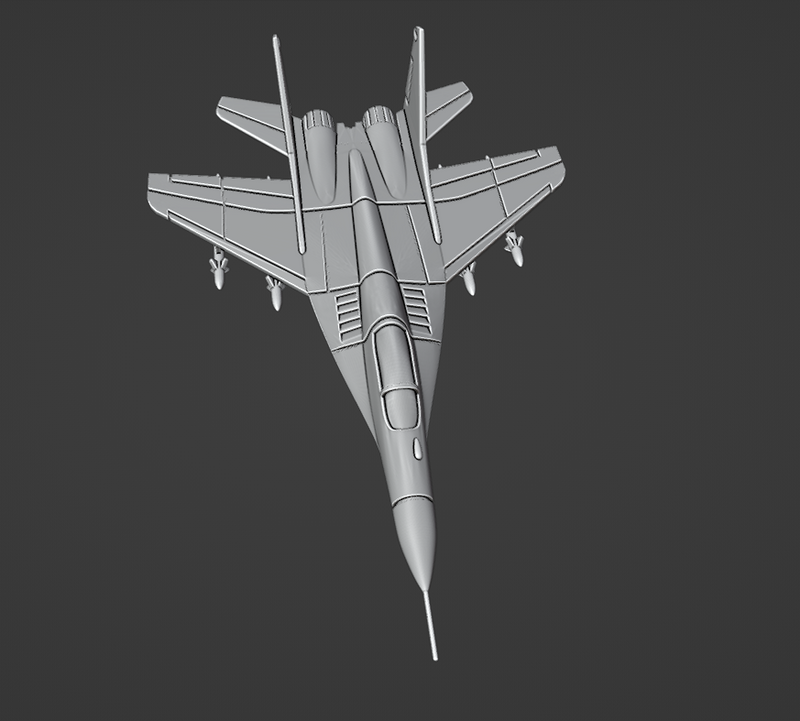 Mikoyan MiG-29 Fulcrum-A - Operation Desert Storm - 1/200 Scale - wargame3d