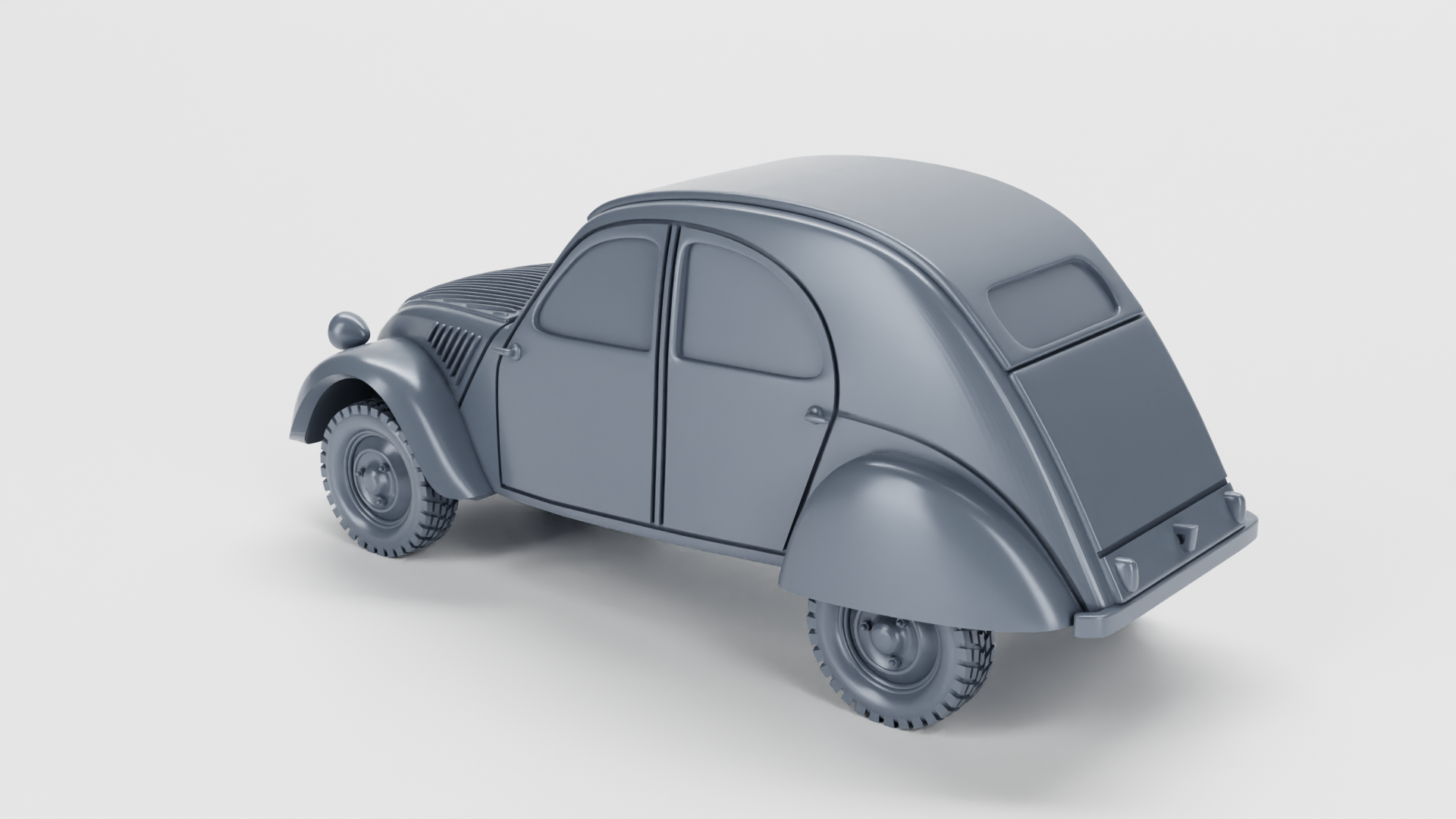 Citroen 2CV (France) - French Army - 28mm Scale -  wargame3d
