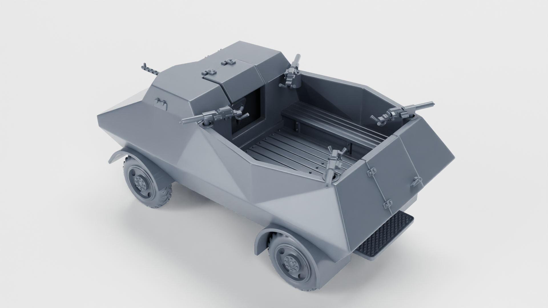 Braat Overvalwagen - Fighting Vehicles of the East Indies Armies - UK Army - 28mm Scale -  wargame3d