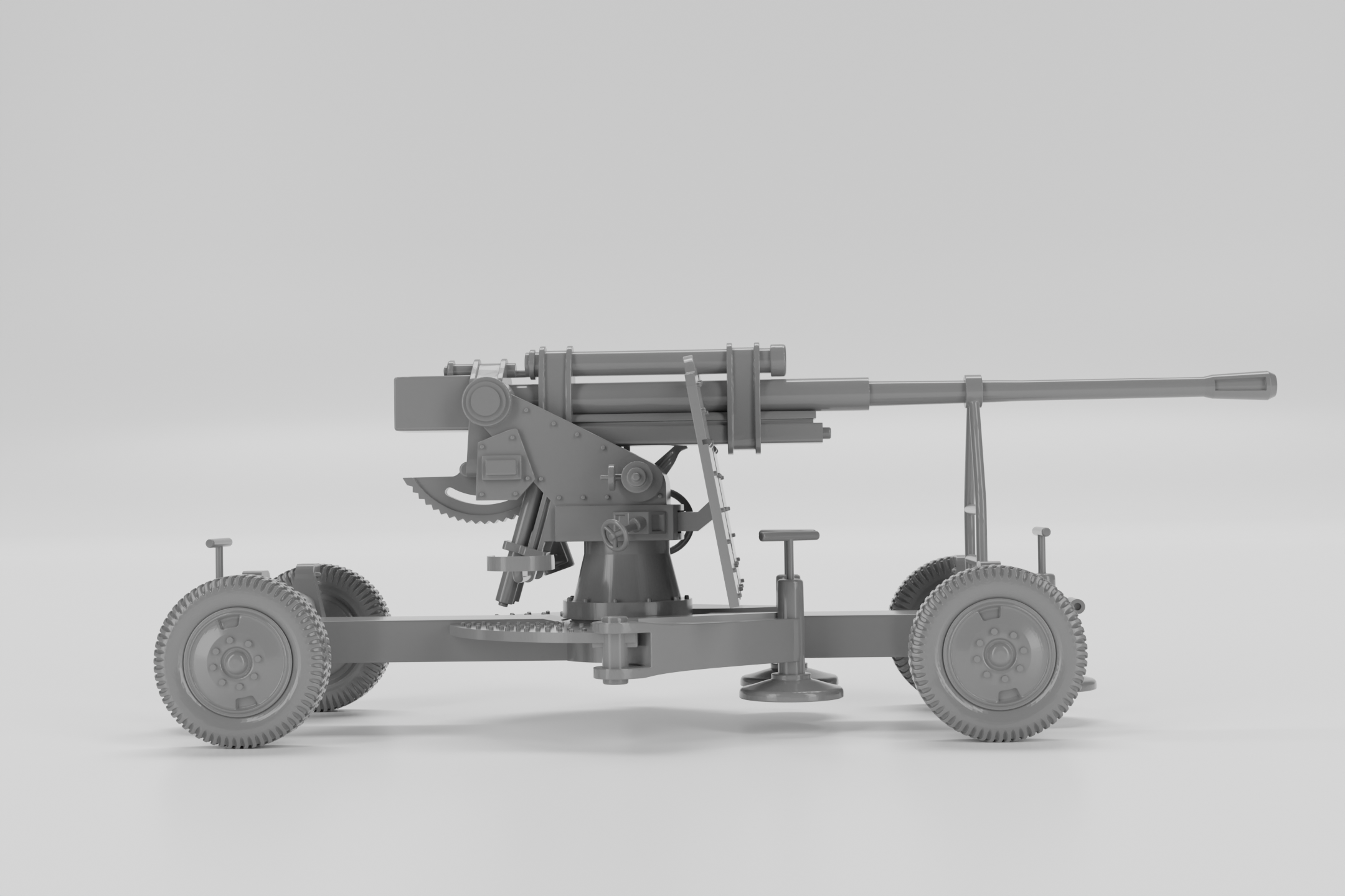 85mm K-52 Heavy AA Gun - Russian Army -  wargame3d- 28mm Scale