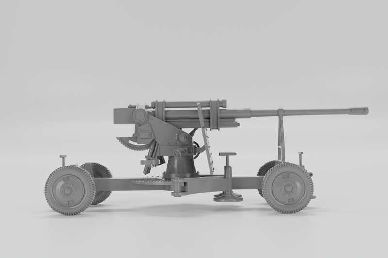 85mm K-52 Heavy AA Gun - Russian Army - Bolt Action - wargame3d- 28mm Scale