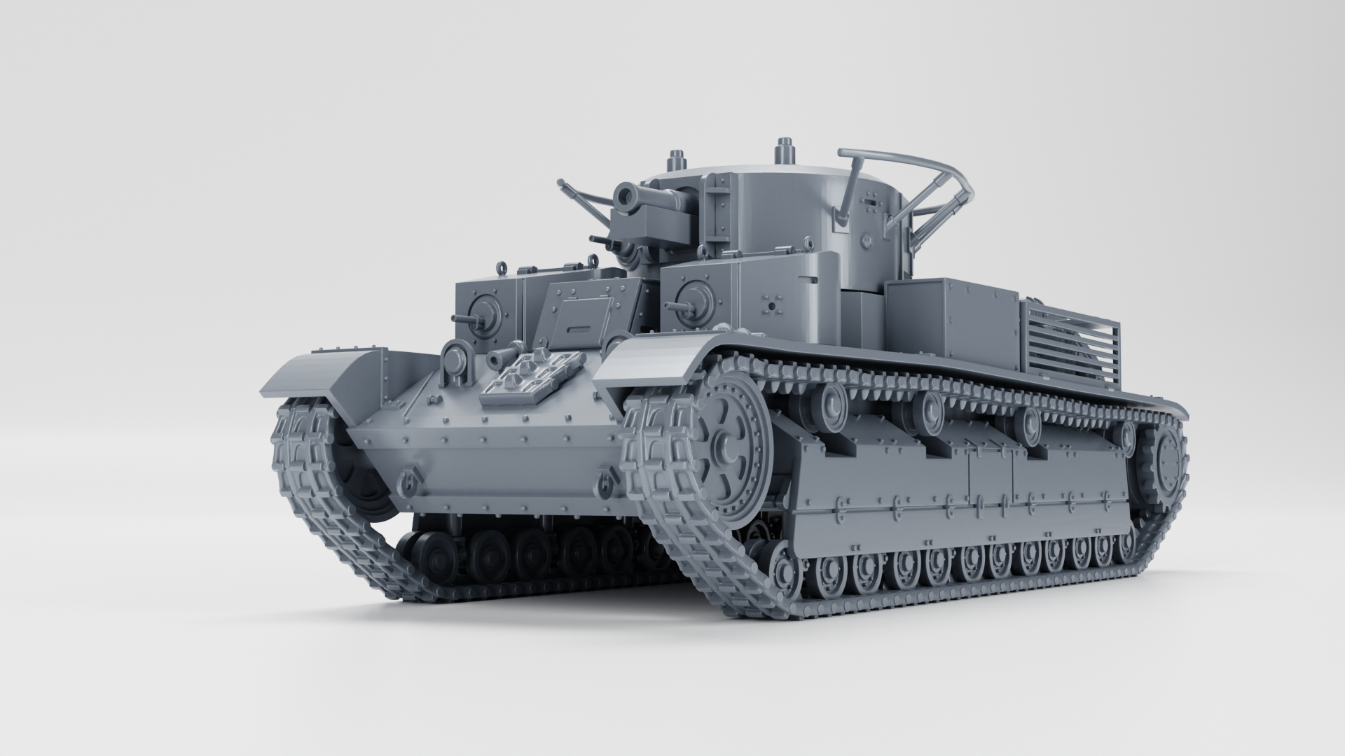 Medium tank T-28А - wargame3d- 28mm Scale - Russian Army - Bolt Action