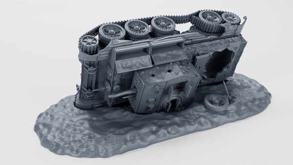 Destroyed - A27M Cromwell IV (UK) - 28 mm Scale - Bolt Action - wargame3d