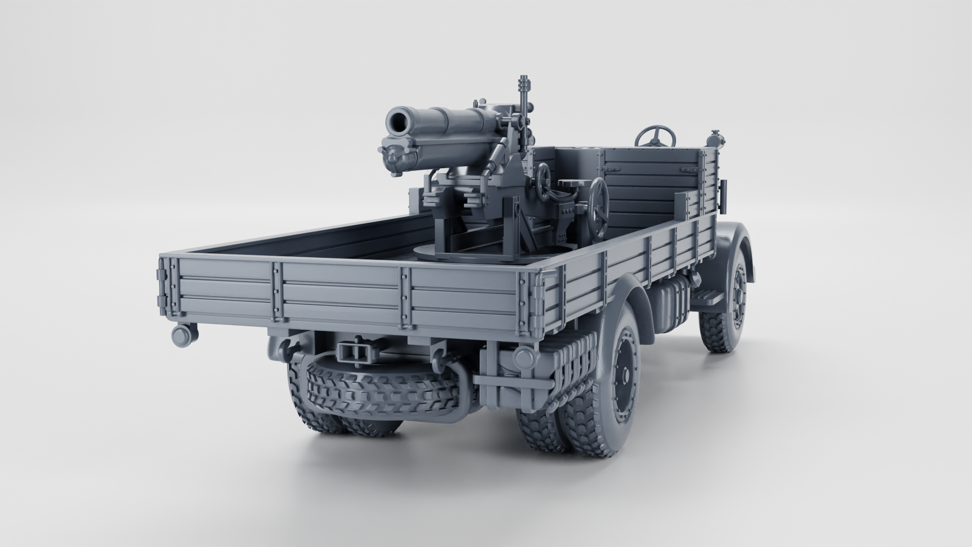 Autocannone da 100-17 su Lancia 3RO - Italian Army - 28mm Scale -  wargame3d