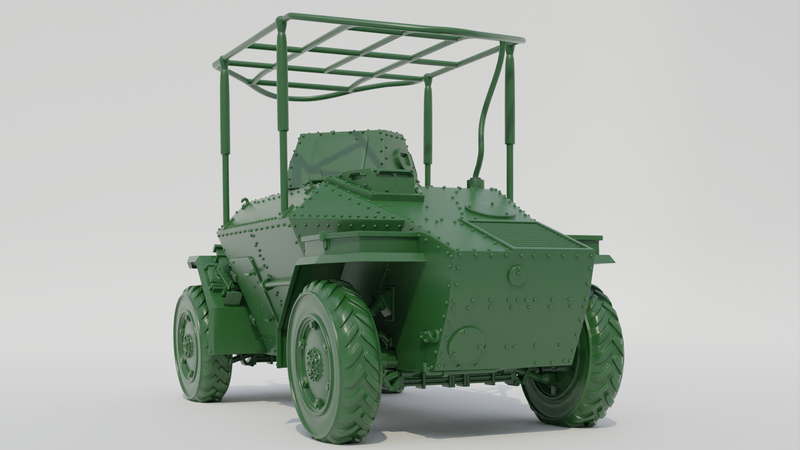 40M Csaba Armoured Car - Hungarian Army - 28mm Scale - Bolt Action - wargame3d