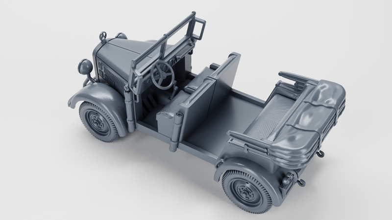 Mercedes Benz W152 (Type G5) - Other Nations Passenger Vehicles - 28mm Scale - Bolt Action - wargame3d