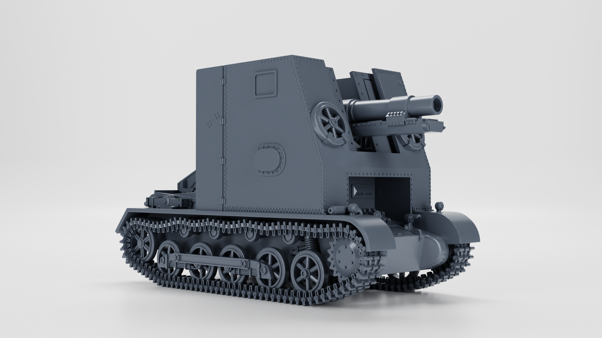 15cm sIG 33 Auf Panzerkampfwagen I Ausf.B (Sd.Kfz.101) - German Sturmpanzers - WWII - German Army -  wargame3d - 28mm Scale