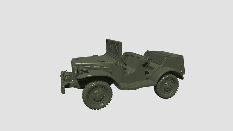 Dodge WC-56 - US Army - Bolt Action - wargame3d - 28mm Scale