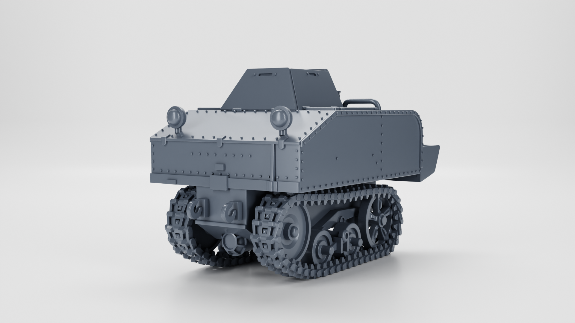 VCL Utility Tractor Type B Cavalry - Belgian Army - 28mm Scale -  wargame3d