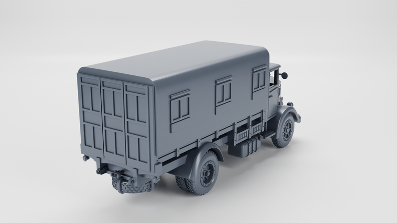 Lancia 3RO Command Truck - Italian Army - 28mm Scale - Bolt Action - wargame3d