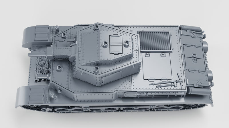 40M Turan I (40mm gun)+41M Turan II (75mm gun) - Hungarian Army - 28mm Scale - Bolt Action - wargame3d