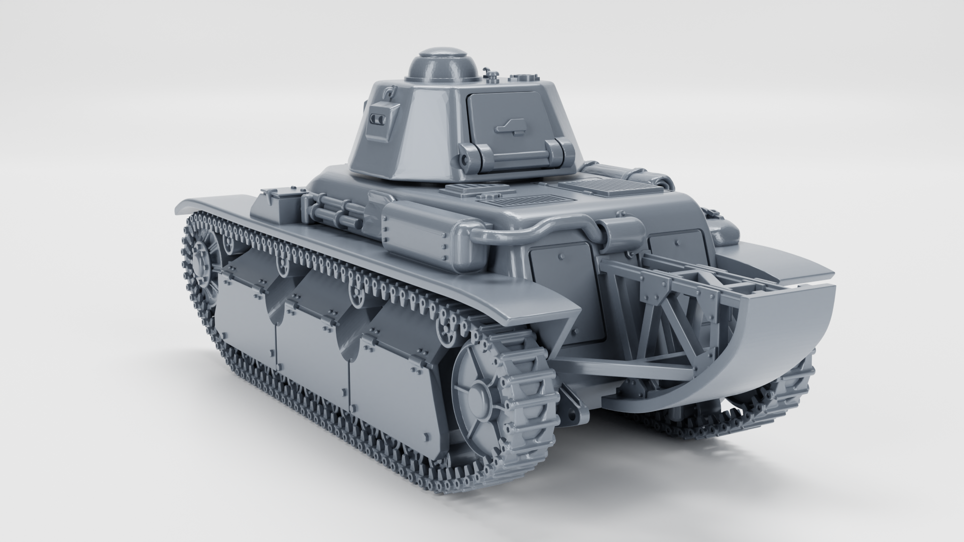 Light Tank Renault R40 - French Army - 28mm Scale -  wargame3d