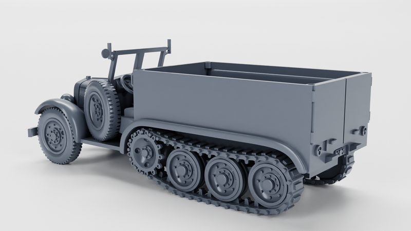 Half-Track Supply Truck - wz.39 PZInż 222 - Polish Army - 28mm Scale - Bolt Action - wargame3d