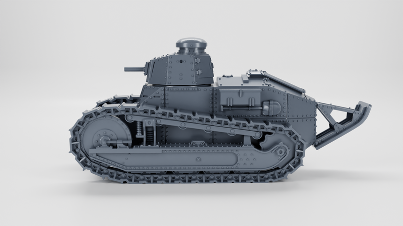 M1917 Light Tank - 28mm Scale - Bolt Action - wargame3d