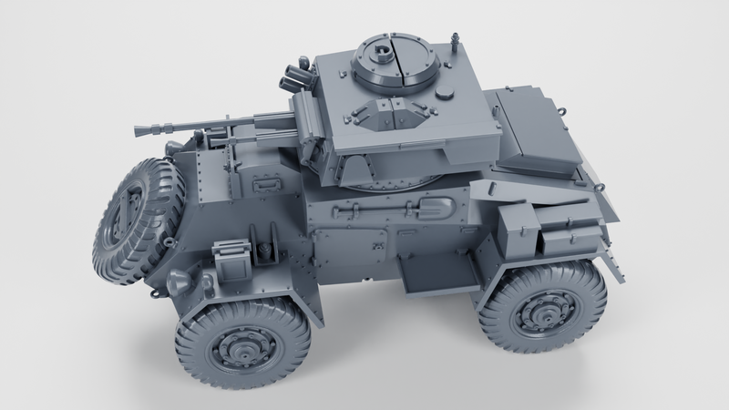 Humber Armored Car Mk.I- UK Army - 28mm Scale - Bolt Action - wargame3d