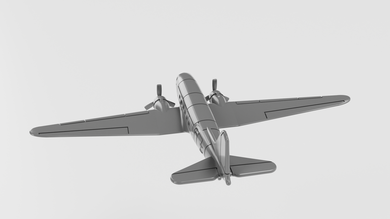 Douglas C-47 Skytrain - Aircraft of Varsity Operation - 1/200 Scale - wargame3d