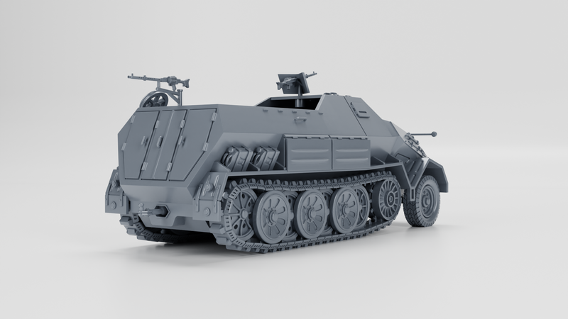 Sd.Kfz.8 DB10 Gepanzerte 12t - German Army - 28mm Scale - Bolt Action - wargame3d