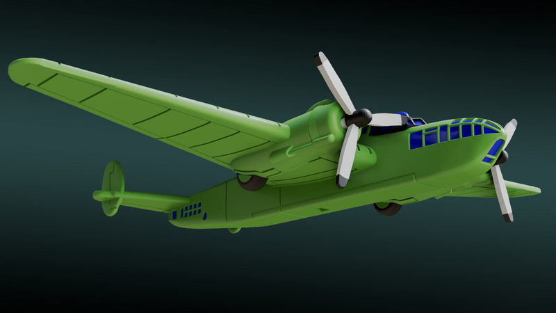 A.W.41 Albemarle - Mk I Series 2 - Aircraft of Varsity Operation - 1/200 Scale - wargame3d