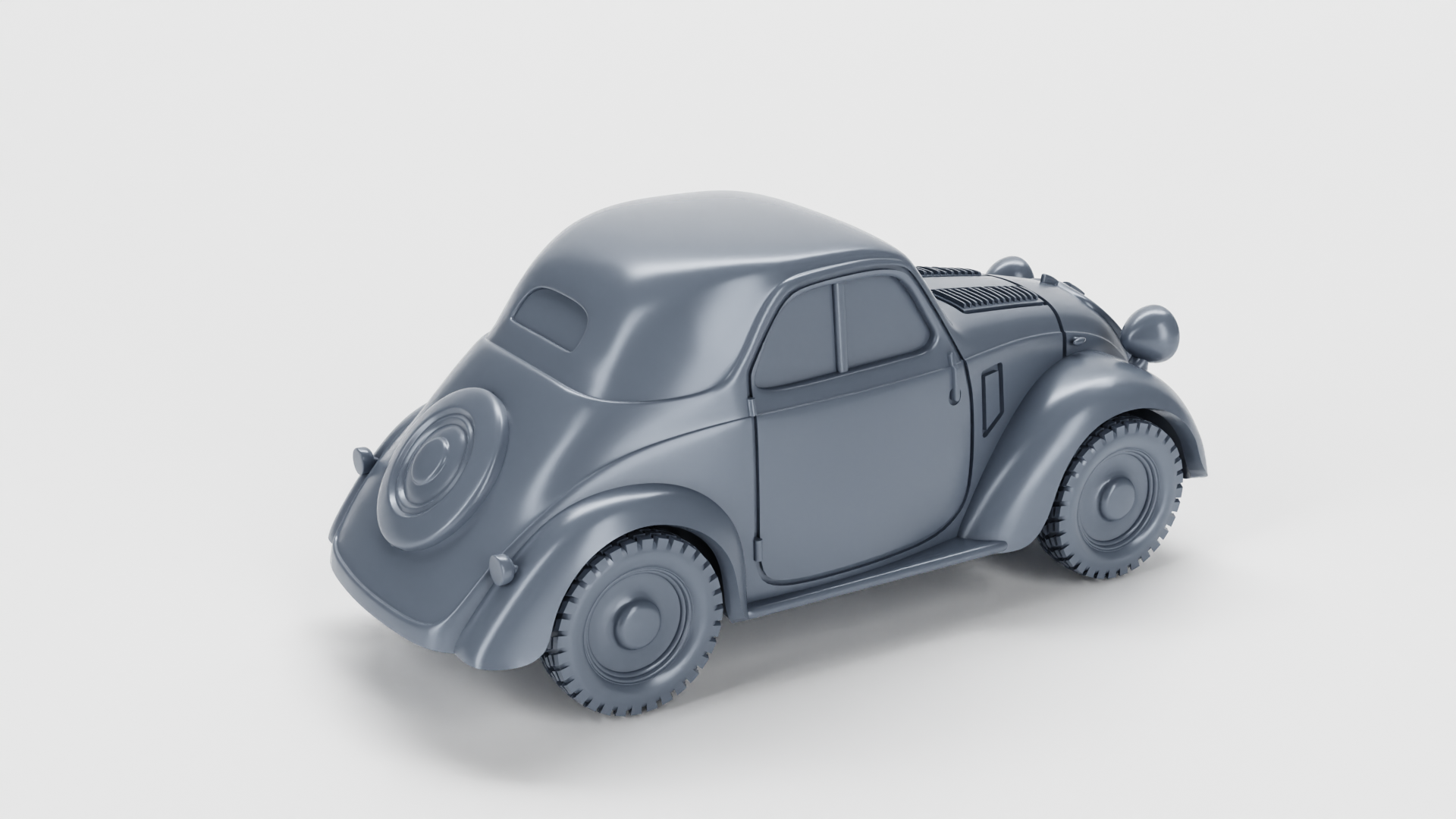 Fiat 500 Topolino (Italy) - Italian Army - 28mm Scale -  wargame3d