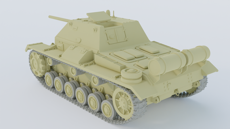 SU-76i Light SPG - Russian Army -  wargame3d- 28mm Scale