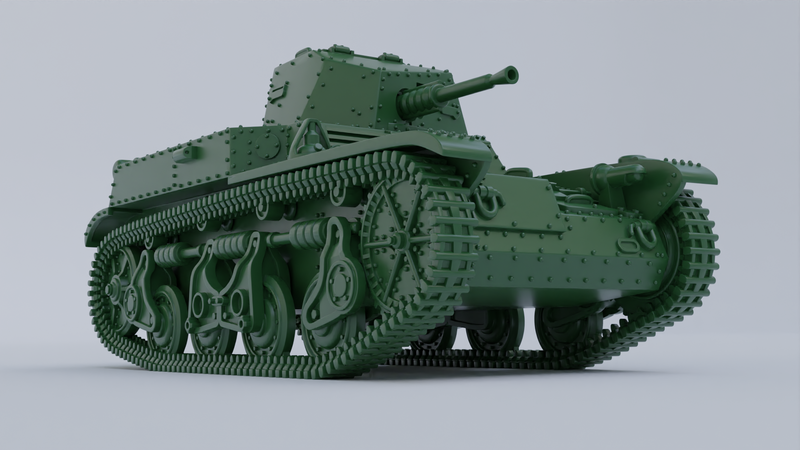 Light Tank Renault AMR-35 ZT-1 - French Army - 28mm Scale -  wargame3d