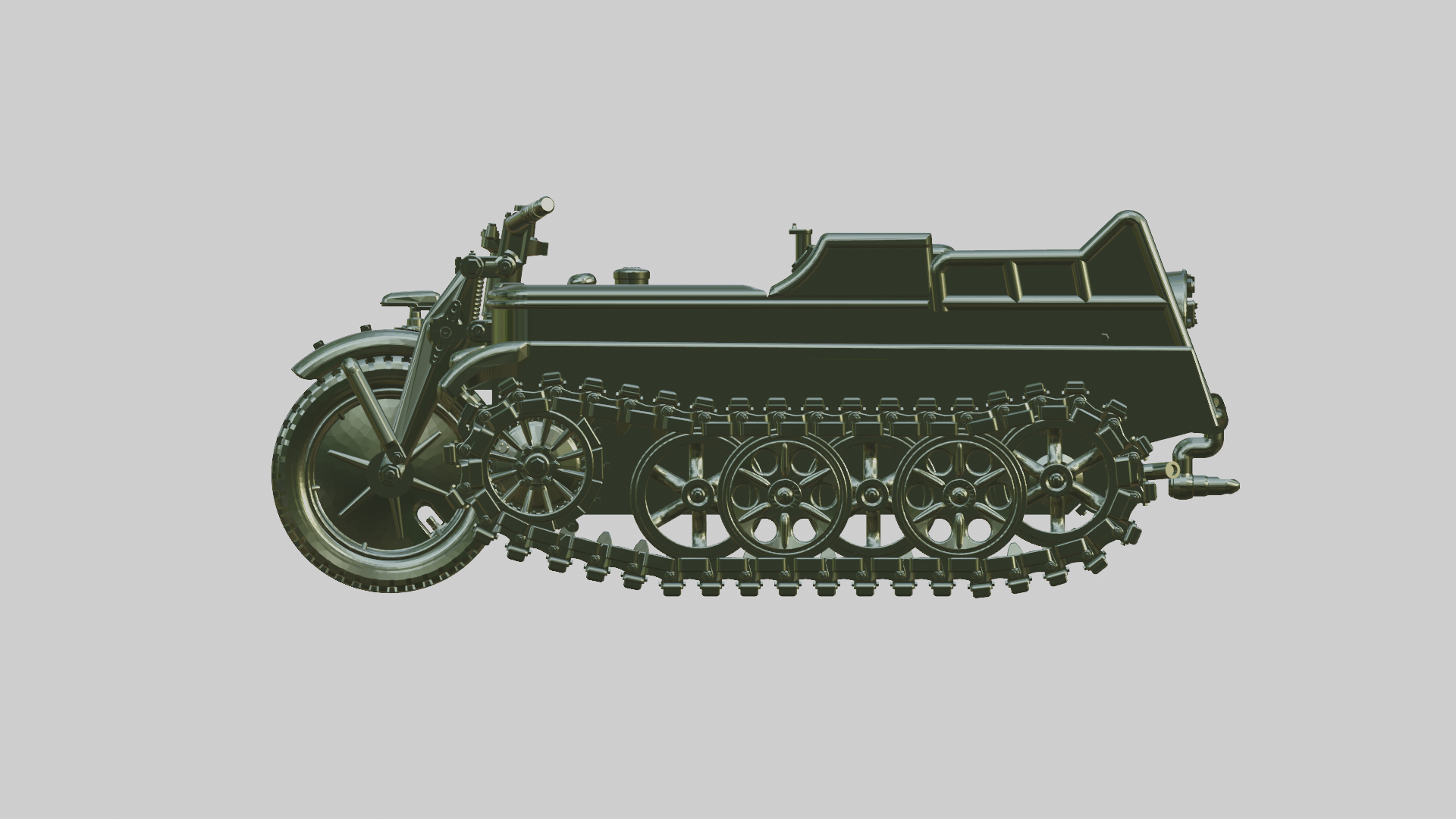 Sd.Kfz.2 Kettenkrad - German Army - 28mm Scale -  wargame3d