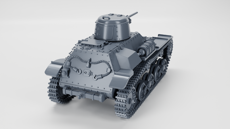 Type 97 Te-Ke Tankette - Japanese Army - 28mm Scale - Bolt Action - wargame3d