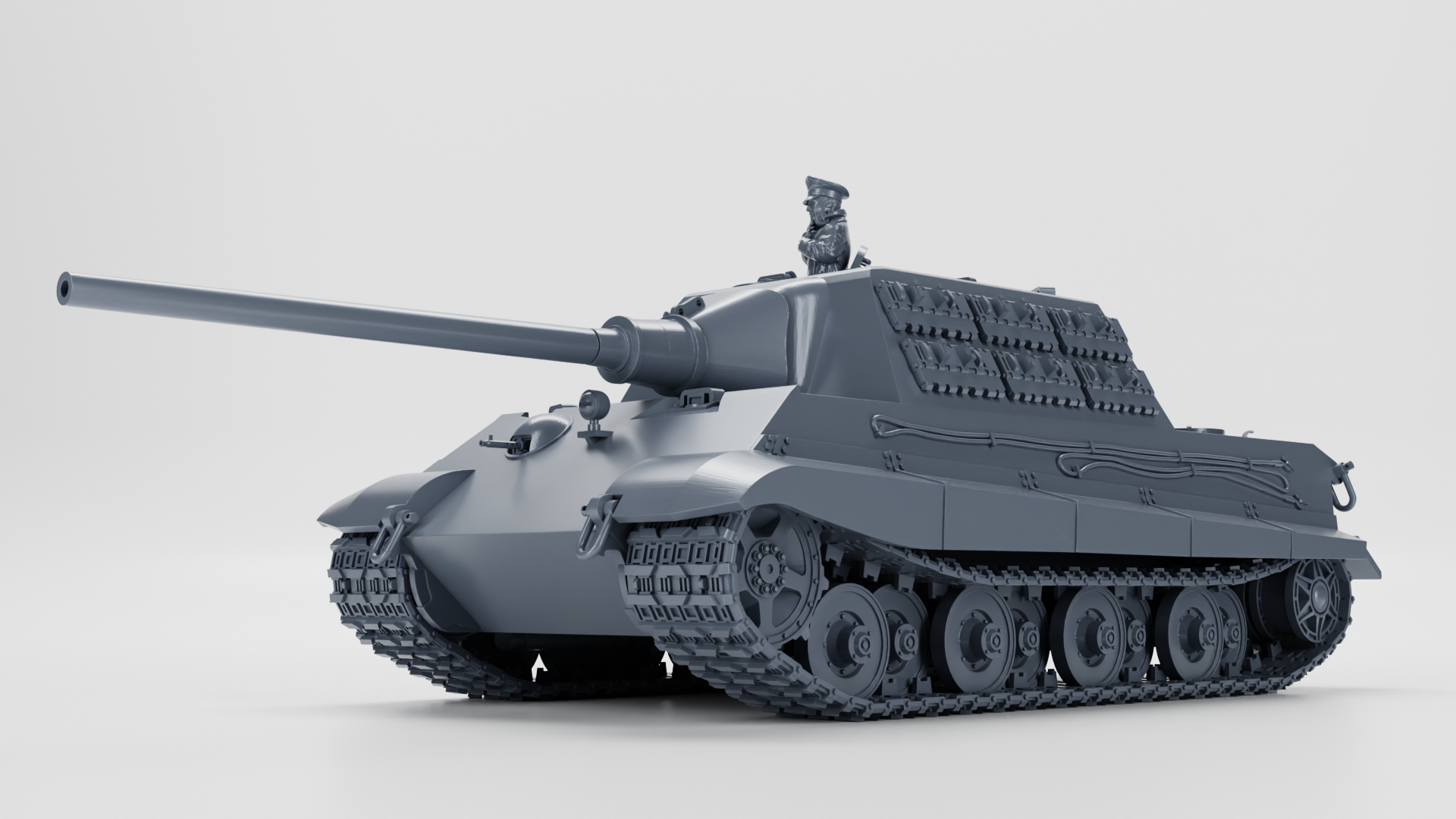 Jagdtiger (Sd.Kfz.186) - Porsche suspension - WWII - German Army -  wargame3d- 28mm Scale