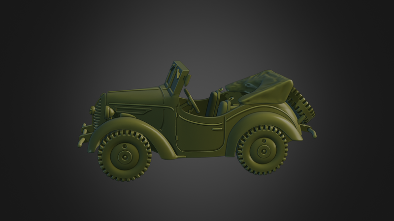 Type 95 Kurogane Scout car- Japanese  Army - 28mm Scale - Bolt Action - wargame3d