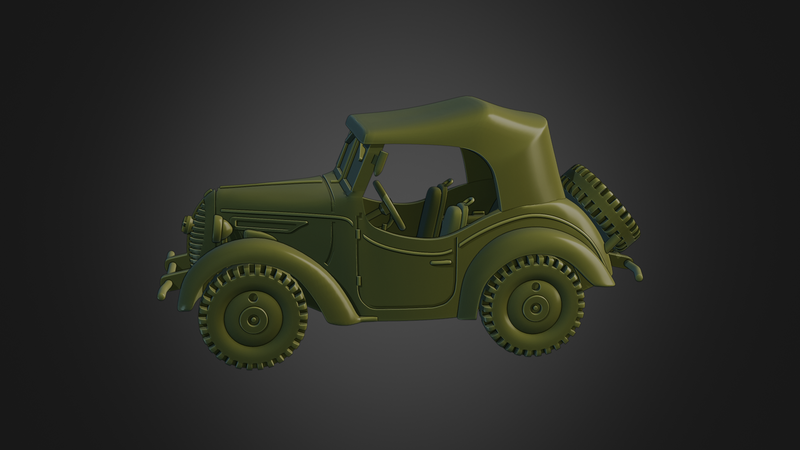 Type 95 Kurogane Scout car- Japanese  Army - 28mm Scale - Bolt Action - wargame3d