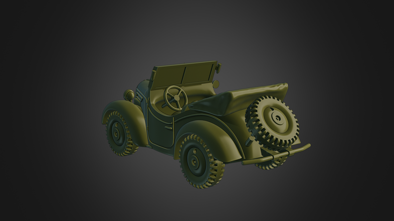 Type 95 Kurogane Scout car- Japanese  Army - 28mm Scale - Bolt Action - wargame3d