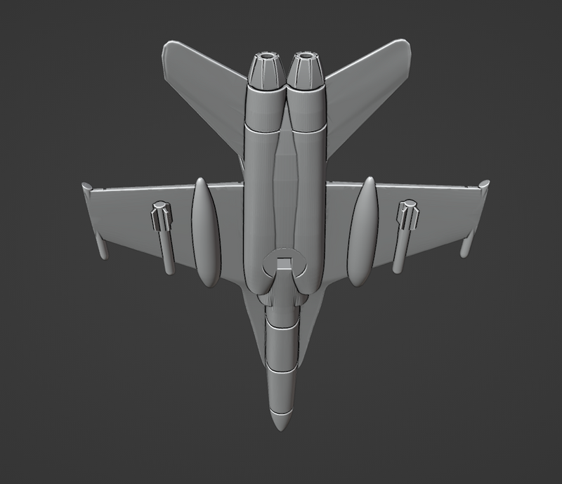 McDonnell Douglas FA-18 Hornet - Operation Desert Storm - 1/200 Scale -  wargame3d