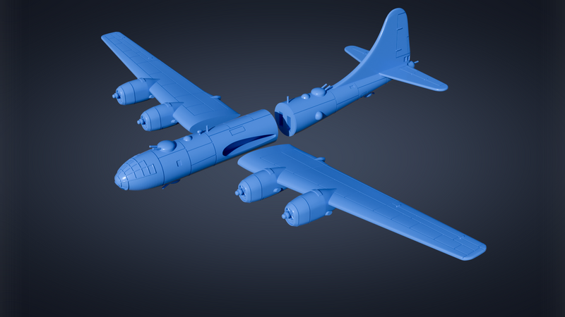 Boeing B-29 Superfortress - Korean War - 1/200 Scale - wargame3d