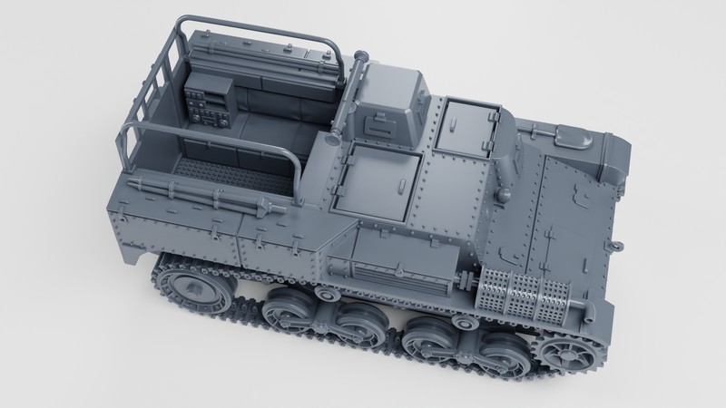 Type 100 Te-Re artillery observation tankette - Japanese Army - 28mm Scale - Bolt Action - wargame3d