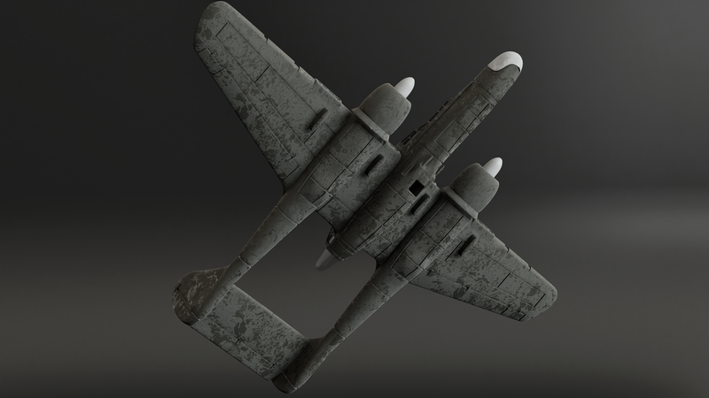 Northrop P-61 Black Widow - Battle Planes of WWII - 1/200 Scale - wargame3d