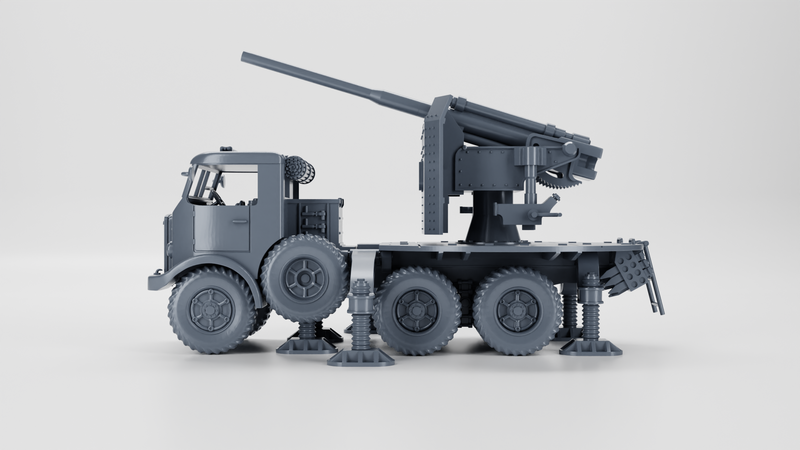 Breda 52 with 90-53 Self-Propelled Gun Truck - Italian Army - 28mm Scale - Bolt Action - wargame3d