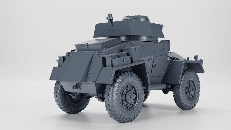 Armoured Car Guy - UK Army - 28mm Scale - Bolt Action - wargame3d