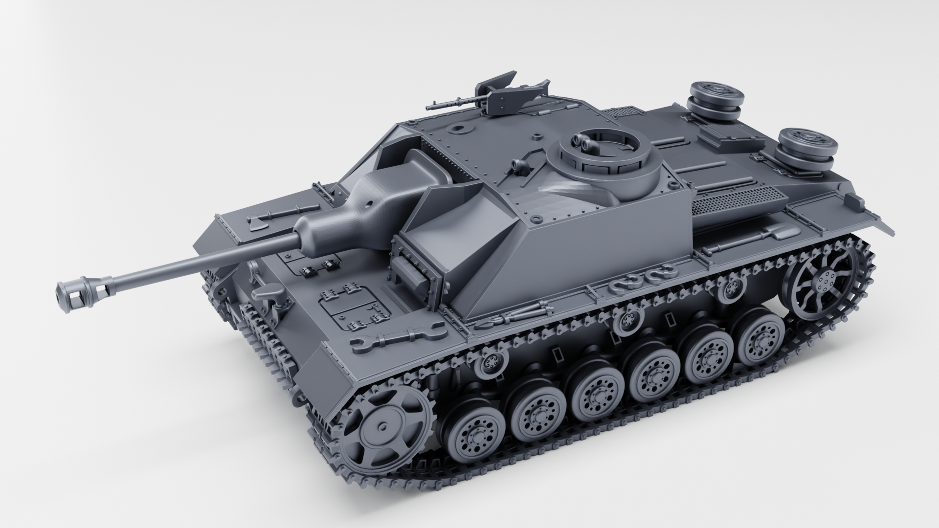 STUG III Ausf.G Early Production - German Sturmpanzer - WWII - German Army -  wargame3d - 28mm Scale