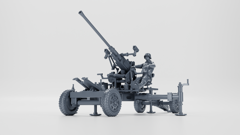 AA gun Bofors 40mm Flak 28 - Other Nations Fighting Vehicles - 28mm Scale -  wargame3d