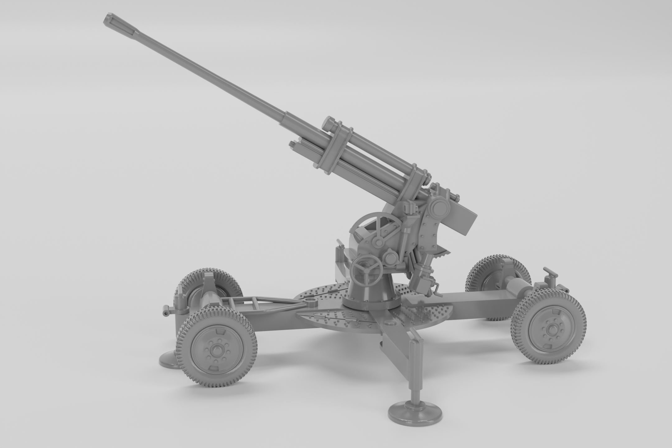 K-52 Heavy AA Gun 85mm - Russian Army -  wargame3d- 28mm Scale