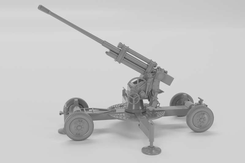 K-52 Heavy AA Gun 85mm - Russian Army - Bolt Action - wargame3d- 28mm Scale