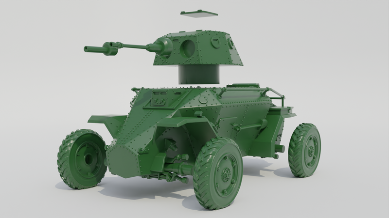 39M Csaba Armoured Car - Hungarian Army - 28mm Scale - Bolt Action - wargame3d