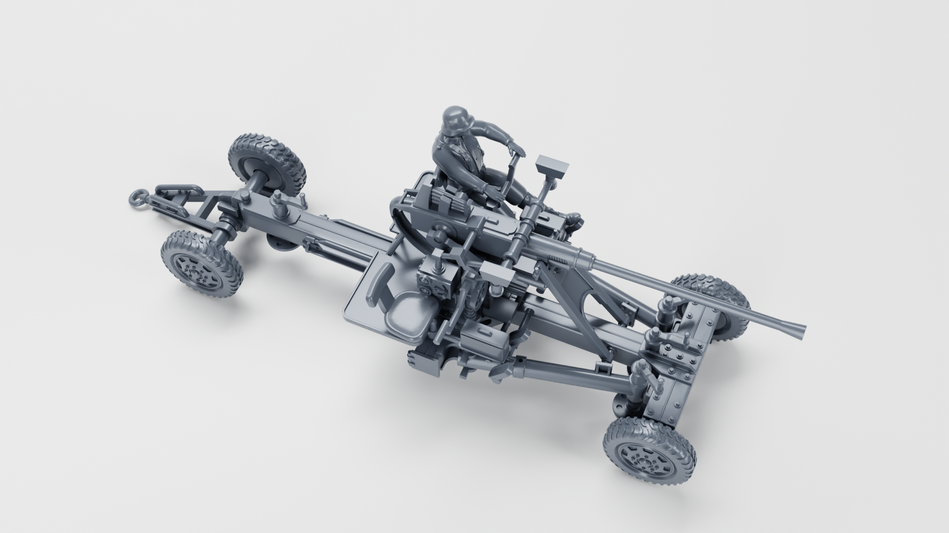 AA gun Bofors 40mm Flak 28 - Other Nations Fighting Vehicles - 28mm Scale -  wargame3d