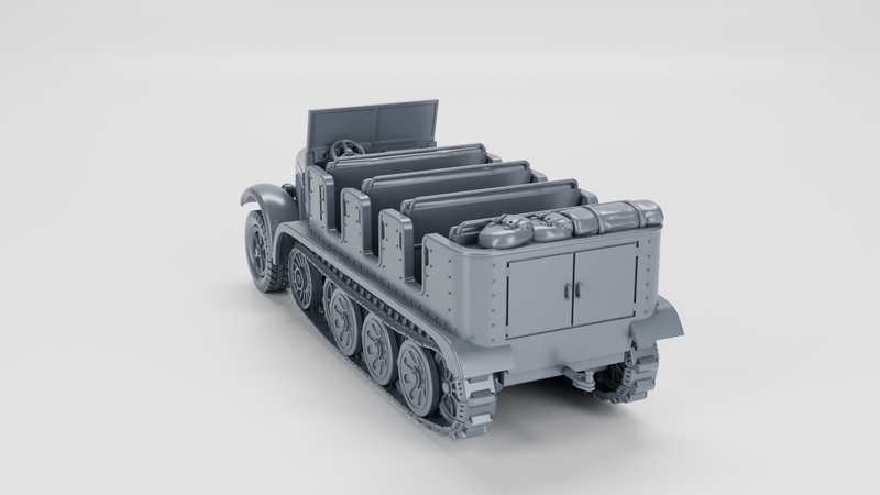 Sd.Kfz.6 Zugkraftwagen 5t - German Army - 28mm Scale - Bolt Action - wargame3d