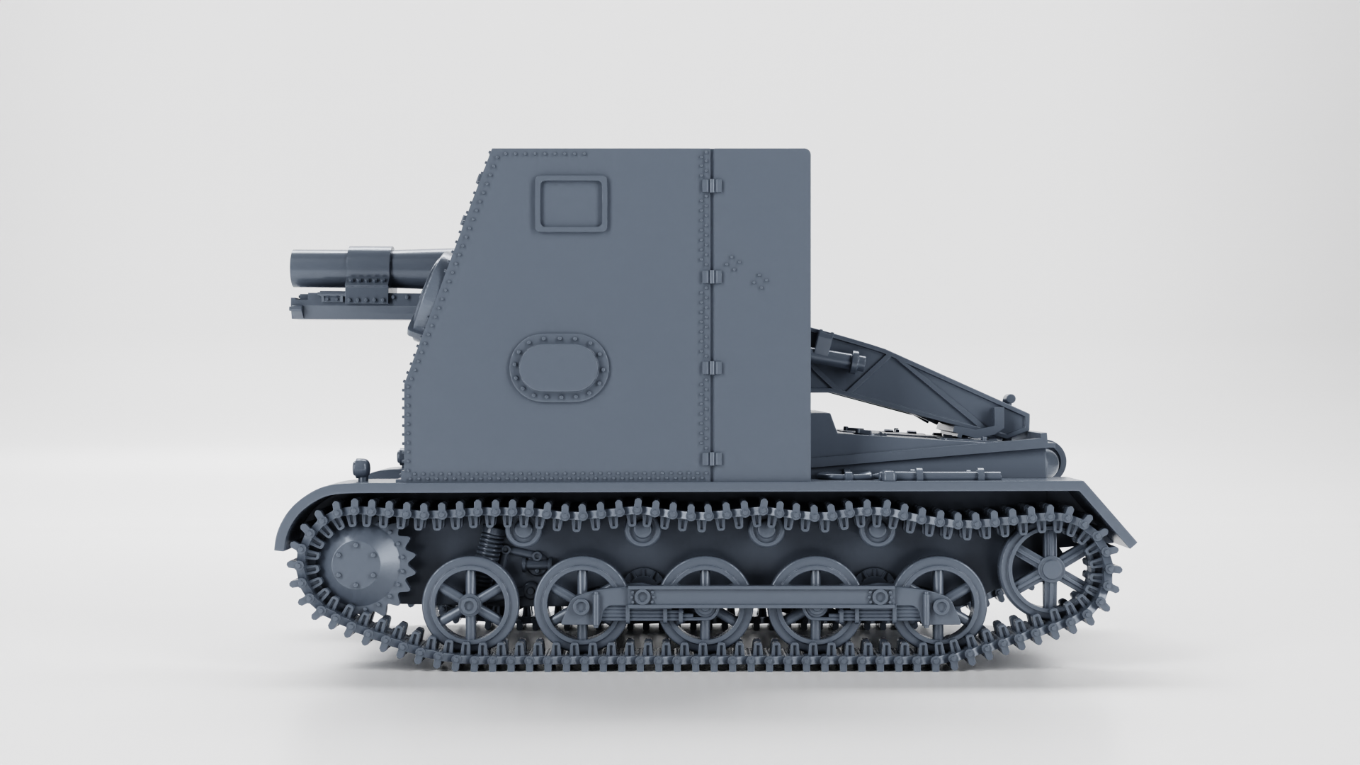 15cm sIG 33 Auf Panzerkampfwagen I Ausf.B (Sd.Kfz.101) - German Sturmpanzers - WWII - German Army -  wargame3d - 28mm Scale