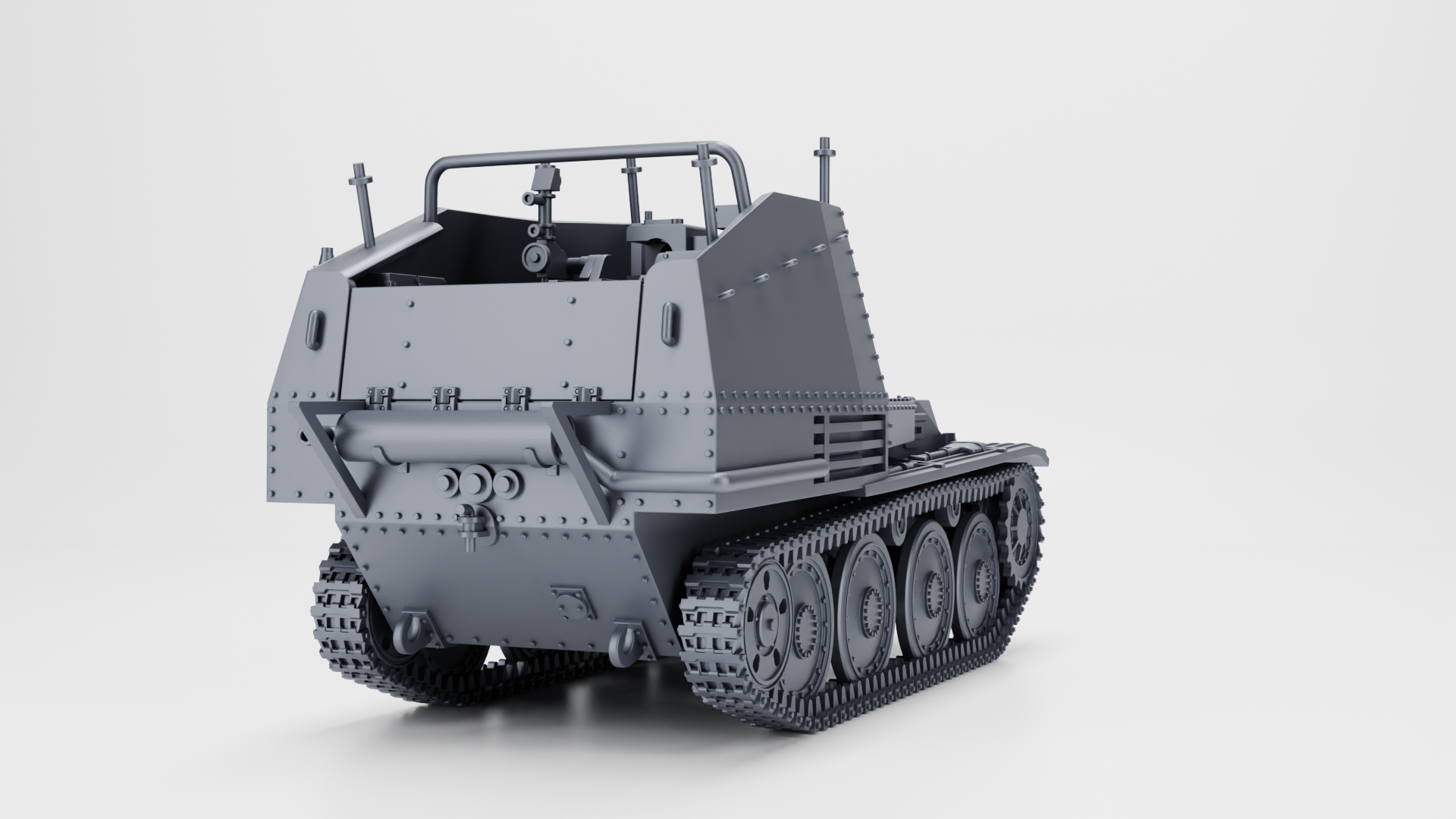 sIG 33 auf Panzer 38(t) Ausf.K Grille - German Sturmpanzer - WWII - German Army -  wargame3d - 28mm Scale