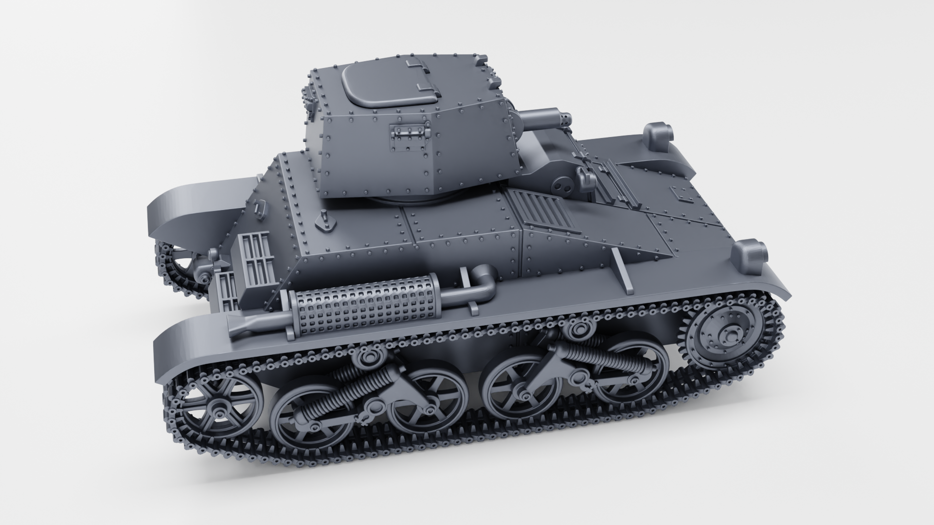 Vickers Light Tank Dutchman (M1936 Dutchman) - Fighting Vehicles of the East Indies Armies - UK Army - 28mm Scale -  wargame3d